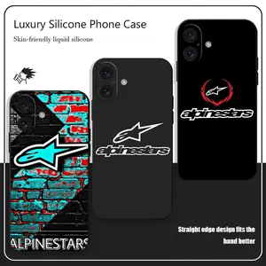 Cool A-Alpinestars fashion Brand Phone Case For iPhone 17 16 15 14 13 12 X XR XS 8 Plus Mini Pro Max Soft black Shockproof Cover