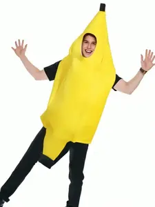 Adult Banana Theme Costume, Non-Woven Fabric, No Power Supply Needed, Perfect for Various Holiday Parties and Carnival Events
