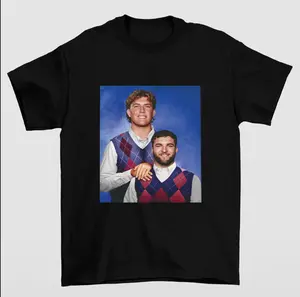 New York Football T-Shirt Featuring Jaxson Dart and Cam Skattebo Step Brothers Poster Inspired Artwork