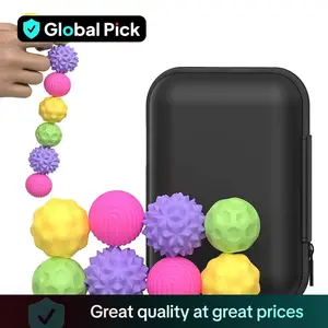 Sensory Fidget Ball Toy, 4 Counts/8 Counts Stress Ball with Silicone Shell for Adults and Teens, Fun Stress Free Balls for Adults & Teens