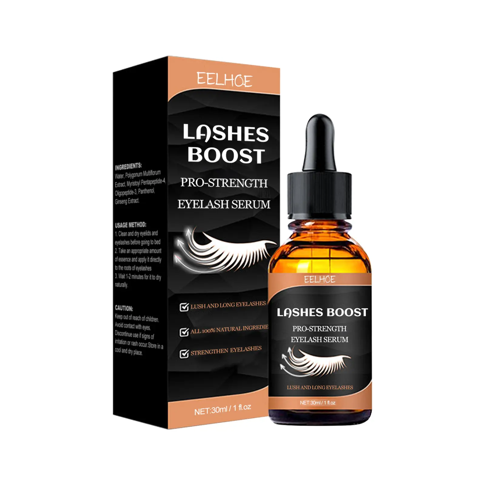 EELHOE Long, Dense, Gentle And Moisturizing Mascara Does Not Smudge Natural Curling Black Mascara