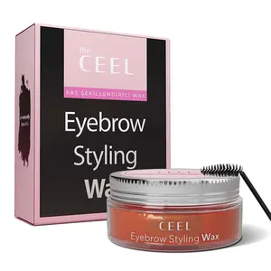 The Ceel Eyebrow Styling Wax – Clear Brow Gel with Vitamin E, Glycerin & Castor Oil – Brow Lift & Long-Lasting Hold for Natural Full Brows – 50ml