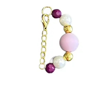 With a Little Love Custom Beaded Cup Charm Personalized Drink Marker Reusable Tumbler Charm Handmade Bead Accessory Fun Cup Charm Purple &  Gold Beads