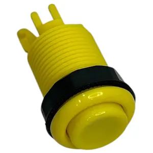 Original IL Concave Arcade Push Button 28mm Authentic Arcade Button Yellow (Industrias Lorenzo PSL-L)