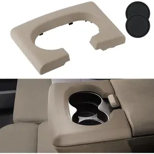 Center Console Cup Holder Replacement Pad Armrest Brown Compatible with Ford F150 2004-2014 Beige Center Console Cup Holder Armrest