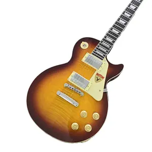 Sunset Burst LP Solid Body 6-String Guitar with Humbuckers, for Beginners & Rock Players,Rosewood Fretboard