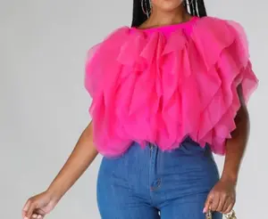 Fuschia Chiffon Top