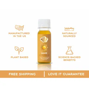 WAKE - Wellness Vitamins Supplement Health Shots with Uplifting Terpene Blend for Focus & Jitter-Free 100mg Caffeine Supplements