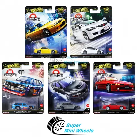 Hot Wheels 1:64 Car Culture 2025 M Case – Ronin Run II - 5 Cars Set