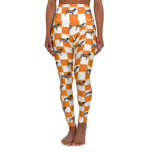 Tennessee Vols Checkered Leggings, Smokey Graphic Yoga Pants, College Game Day