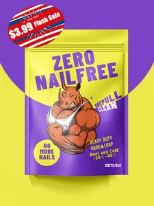 10 Sets 0.7 x 2.4 Inch Adhesive Hook and Loop Fastener Strips, Heavy Duty, Strong Back Adhesive, Double-Sided Hook and Loop for School, Classroom, Office, and Home Use, White