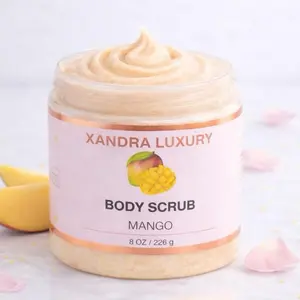 Mango Body Scrub  Exfoliating Sugar Scrub for Smooth Glowing Skin | 8 oz