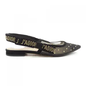 Pre-owned Dior Others Small Leather Goods Christian KCB204PMR Plumetis&Stud Pumps