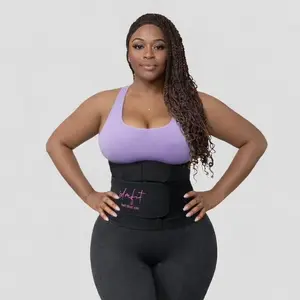 SDMFIT Double Belt Waist Trainer – Firm Support Compression with Zipper & Velcro