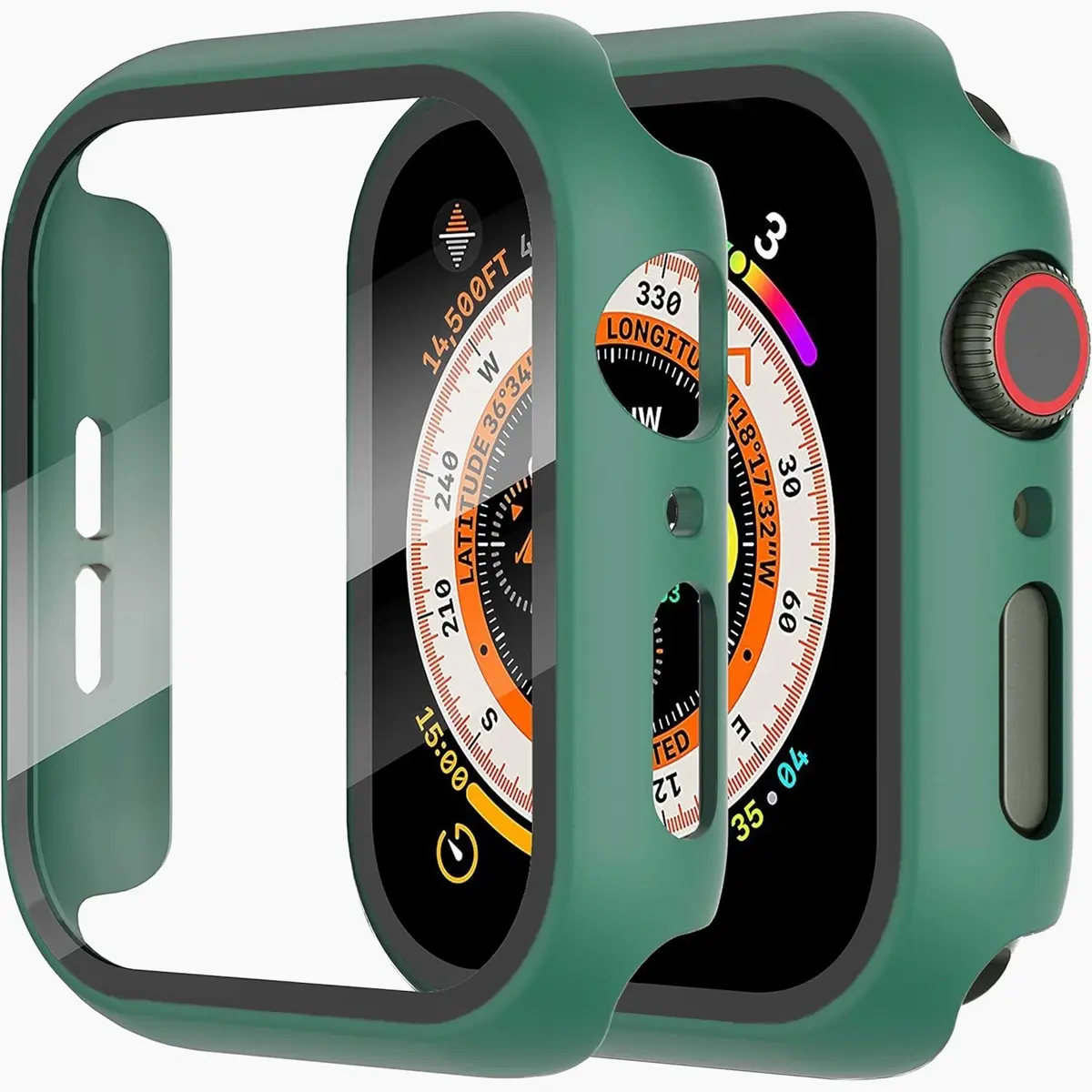 Built-In Tempered Glass Screen Protector, All-Around Hard PC Protective Watch Case Ultra-Thin Cover for Apple Watch Series Ultra/SE/11/10/9/8/7/6/5/4, 38/40/41/42/44/45/46/49 mm, Smart Watch Accessory, Smartwatch Accessories, Protection, Wearable Built-In Tempered Glass Screen Protector, All-Around Hard PC Protective Watch Case Ultra-Thin Cover for Apple Watch Series Ultra/SE/11/10/9/8/7/6/5/4, 38/40/41/42/44/45/46/49 mm, Smart Watch Accessory, Smartwatch Accessories, Protection, Wearable