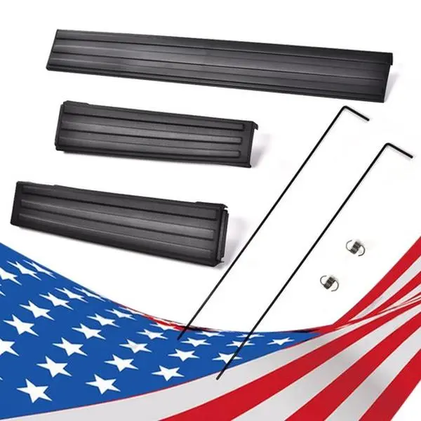 CROSSDESIGN Flexible Step Tailgate Molding Trim Kit, Vehicle Replacement Body Kit Accessory, Car Accessory for 2009-2014 Ford F-150