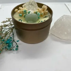 Cleanse• Heal • Purify Eucalyptus & Spearmint Crystal Candle