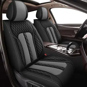 Full Set Leather Car Seat Cushions for Chevy Colorado 2015-2026 - Fits LT, Z71, Work Truck, ZR2, Trail Boss (5-Seat Only), Waterproof, Airbag Compatible, Easy-to-Install Truck Cushion Protector