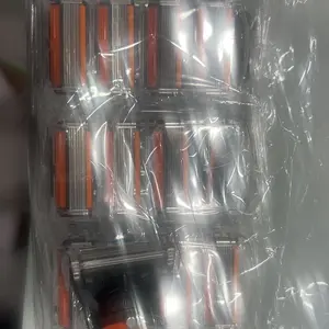 Men's Razor Blade Replacement 24/48pcs Sharp Handheld Razor Blade 1 Count Handle for Daily Use Head Shaver Kit with Six Layer Blade Comfort Smoothness sharp handheld razor blade