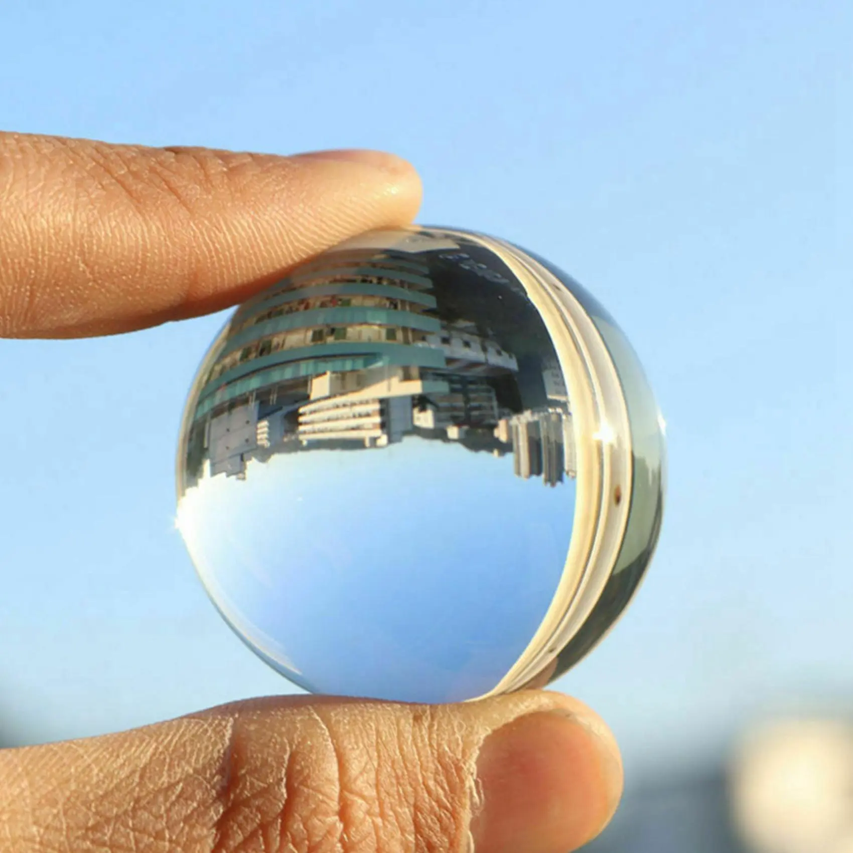 3-Pack 30mm Diameter Transparent Glass Crystal Balls - Car Body Repair Tool Accessory, Decorative Piece for Office/Living Room, Meditation & Divination Aid