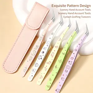 Stainless Steel Tweezers - Precision Scrapbooking Tool for Sticker Application, DIY Craft Projects bracelet Halloween Polymer Clay Bead Set