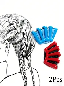 2pcs Quick DIY Sponge Hair Styling Tool Set, Hair Curling Tool, Easy-To-Use Design for Braid & Curl, Perfect for Daily Use & Special Occasions