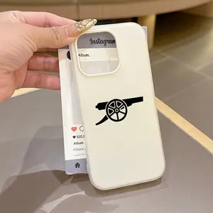 Fc-Arsenal Graphic Design Phone Case, Compatible with iPhone Models 17-11 Pro Max & More, Soft Tpu Material, Dual-Layer Protection