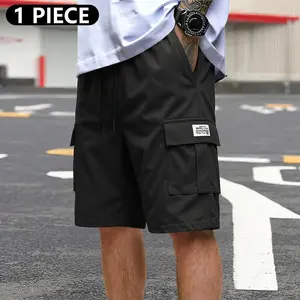 1-Pack Men’s Cargo Shorts Bundle – Heavy-Duty Ripstop Fabric, Utility Pockets, Adjustable Waist — Ready for Workouts, Hiking, and Construction; Summer Value Set Men's Casual Breathable