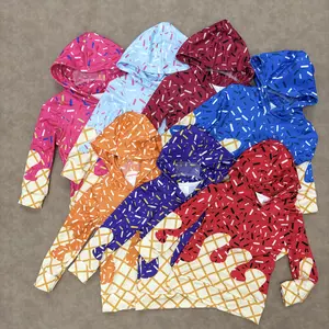 Fall Vibes Toddler Boy Baseball Lifestyle Ice Cream Drip Long Sleeve Hoodie Top Kids  Sweatshirts for Casual Everyday Wear