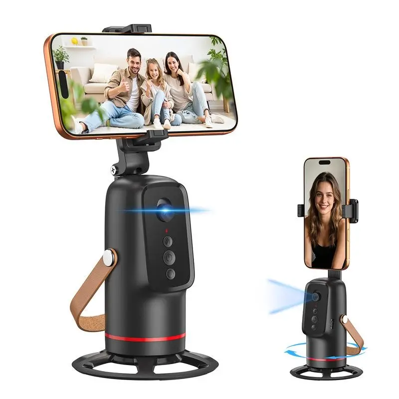 360° Rotating Smart Cloud Cellphone Mount, Automatic Follow Focus Stabilizer, Portable Easy Operation, Live Streaming Vlog Selfie Shooting Essential, Smartphone, Selfie Stand, Smartphone Selfie Stick, Mobile Phone Accessory