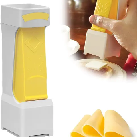 One-Touch Butter Cutter, 2026 New Portable Butter Cutter with Stainless Steel Blade, Cutter Slicer Single Stick, Butter Slicer for Bread, Cakes, Cookies (1pcs)