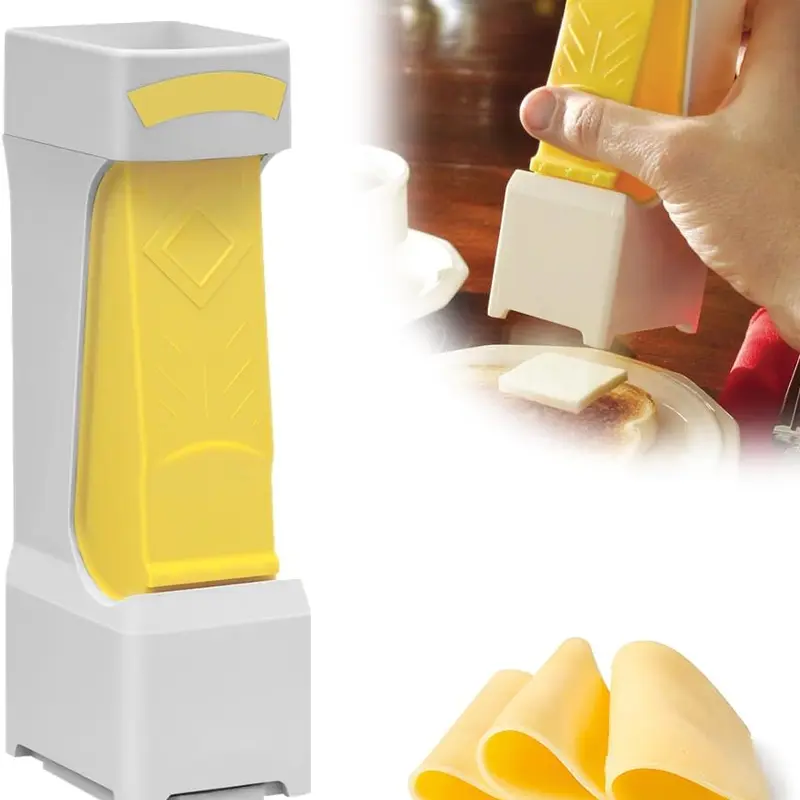 One-Touch Butter Cutter, 2026 New Portable Butter Cutter with Stainless Steel Blade, Cutter Slicer Single Stick, Butter Slicer for Bread, Cakes, Cookies (1pcs)