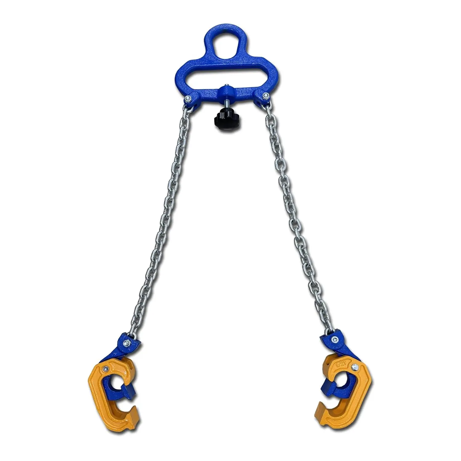 1Ton Barrel Lifting Chain for Plastic & Steel Drums 2204LBS 20in Length, 2 Hooks Chain Drum Lifter Barrel clamp for 30 & 55 Gallon Metal/Plastic Drum Barrel, Fits for Crane, Forklift?1T- 2Hooks?