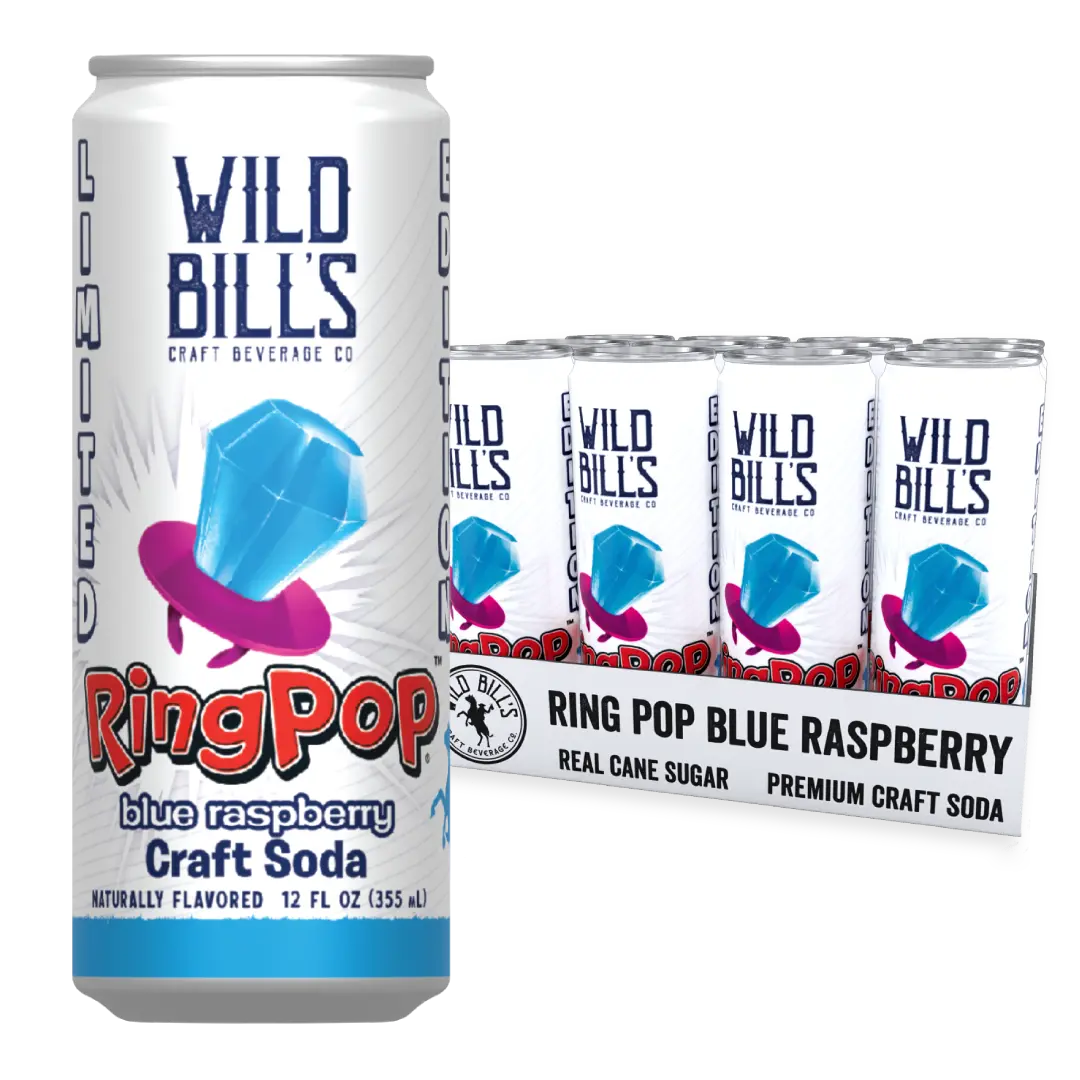 Ring Pop Blue Raspberry Soda – 12 Pack