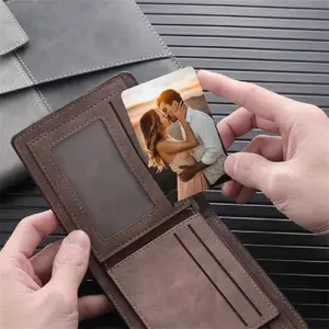 Custom Photo Metal Wallet Card – Personalized Wallet Insert with Photo & Message, Anniversary Gift for Him