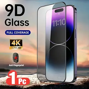 Privacy Tempered Glass Screen Protector for iPhone 16 15 14 & Samsung S24, Fingerprint Proof Screen Protector, Privacy Protection, Fingerprint Resistant, Dust-Free Bubble-Free, Military-Grade Shatterproof Protection screen protector Ultra Clear HD phone t
