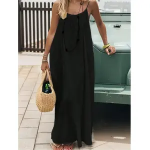 2026 new women's backless slim shoulder strap casual dress | loose and comfortable casual home wearRAIMENTRY