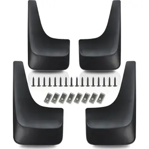 Mud Flaps Splash Guards Compatible with 2001-2014 Chevy Chevrolet Silverado/Avalanche/Suburban/Tahoe W/O Fender Flares Replacement for 19213393 19213391 4Pcs Front and Rear Mudguards Mudflaps