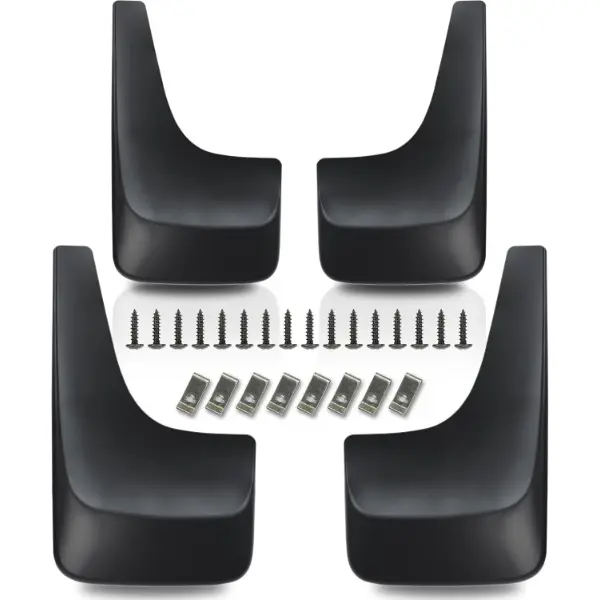 Mud Flaps Splash Guards Compatible with 2001-2014 Chevy Chevrolet Silverado/Avalanche/Suburban/Tahoe W/O Fender Flares Replacement for 19213393 19213391 4Pcs Front and Rear Mudguards Mudflaps