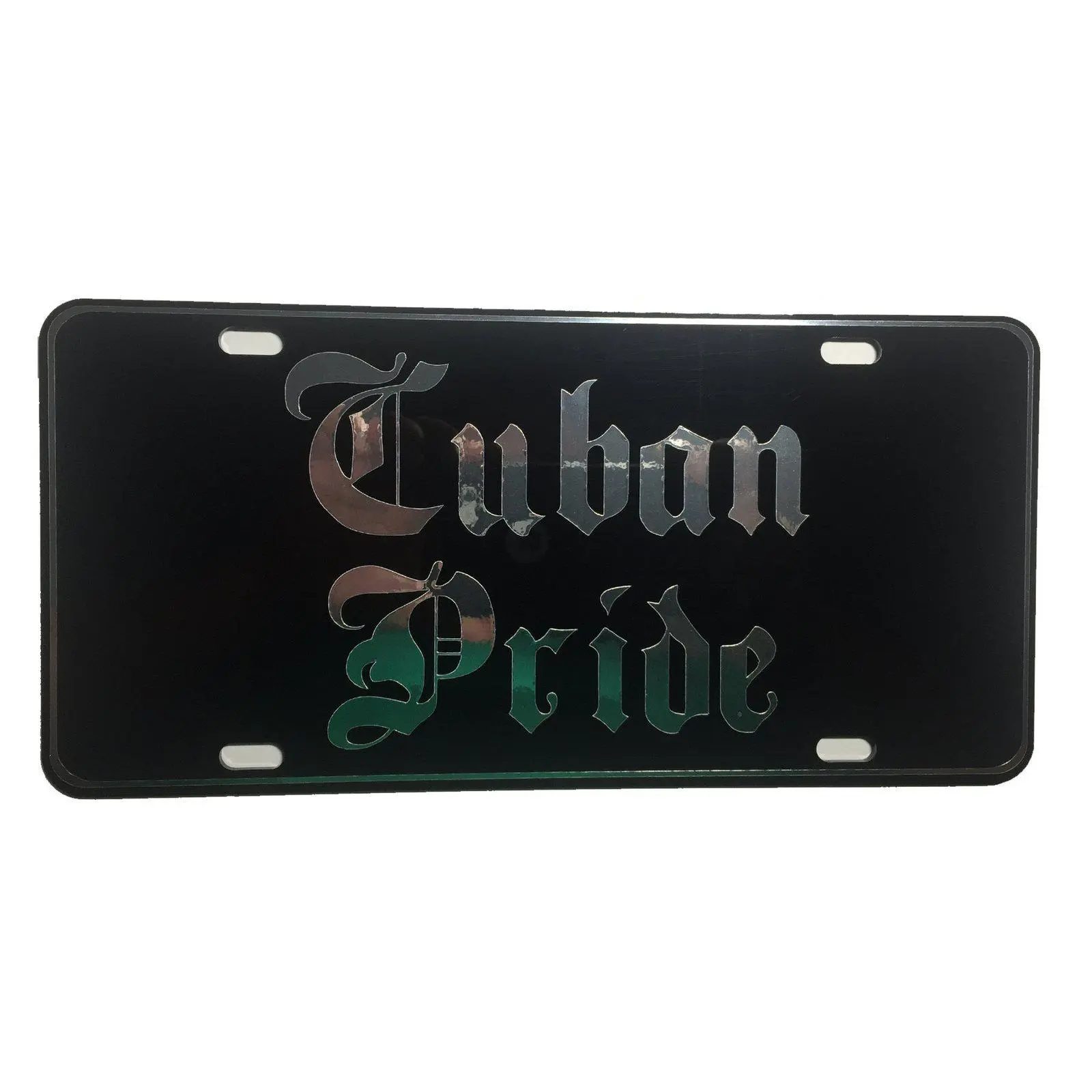 CustoMonsterDesigns Cuban Pride Heavy Duty Aluminum License Plate