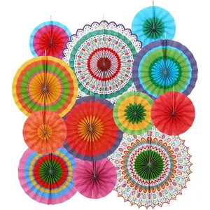 Fiesta Party Supplies Kit: Mexican Party Decorations with Fiesta Paper Fans - for Birthdays, Taco Nights, Cinco de Mayo & Fiesta Party Decorations