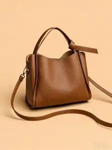 Large Capacity Handbag, High-End Crossbody Bag, Fashionable Shoulder Bag, Suitable for Daily Use, Casual PU Messenger Bag for All Seasons
