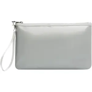 Fireproof Bag (2000?), Fireproof Document Bag with Zipper & Strap, Suitable for A5 Documents, Inventory, Passport (Gray)