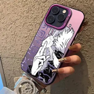 Hot Anime Jujutsu Kaisen Gojo Phone Case for IPhone 17 16 15 14 13 12 11 Pro Max 15 Plus 17Air Candy Matte Shockproof Back Cover