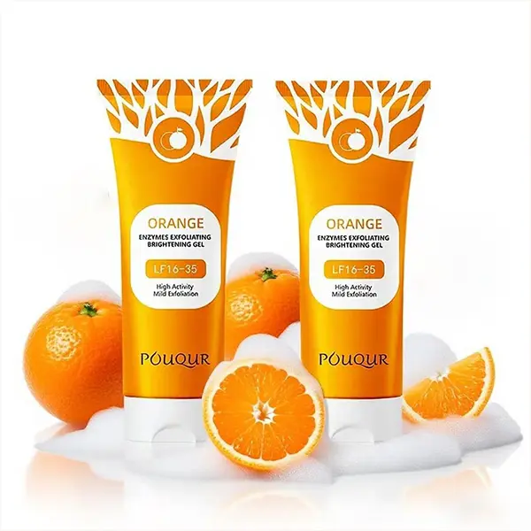 Orange exfoliating gel - gently exfoliate face and body,