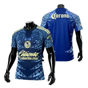 2025 2026 New America Away Blue Short Sleeves Soccer Jersey