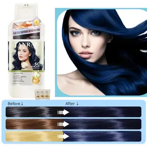 2025 New Upgrade Blue and Black Hair Color Shampoo, Root Coverage, Ginseng Extract, Mexican Nut Oil, Long Lasting, Convenient and Easy to Use, 16.9 oz natural hair color shampoo black  liquid  hair Haircare black hair dye shampoo Orange