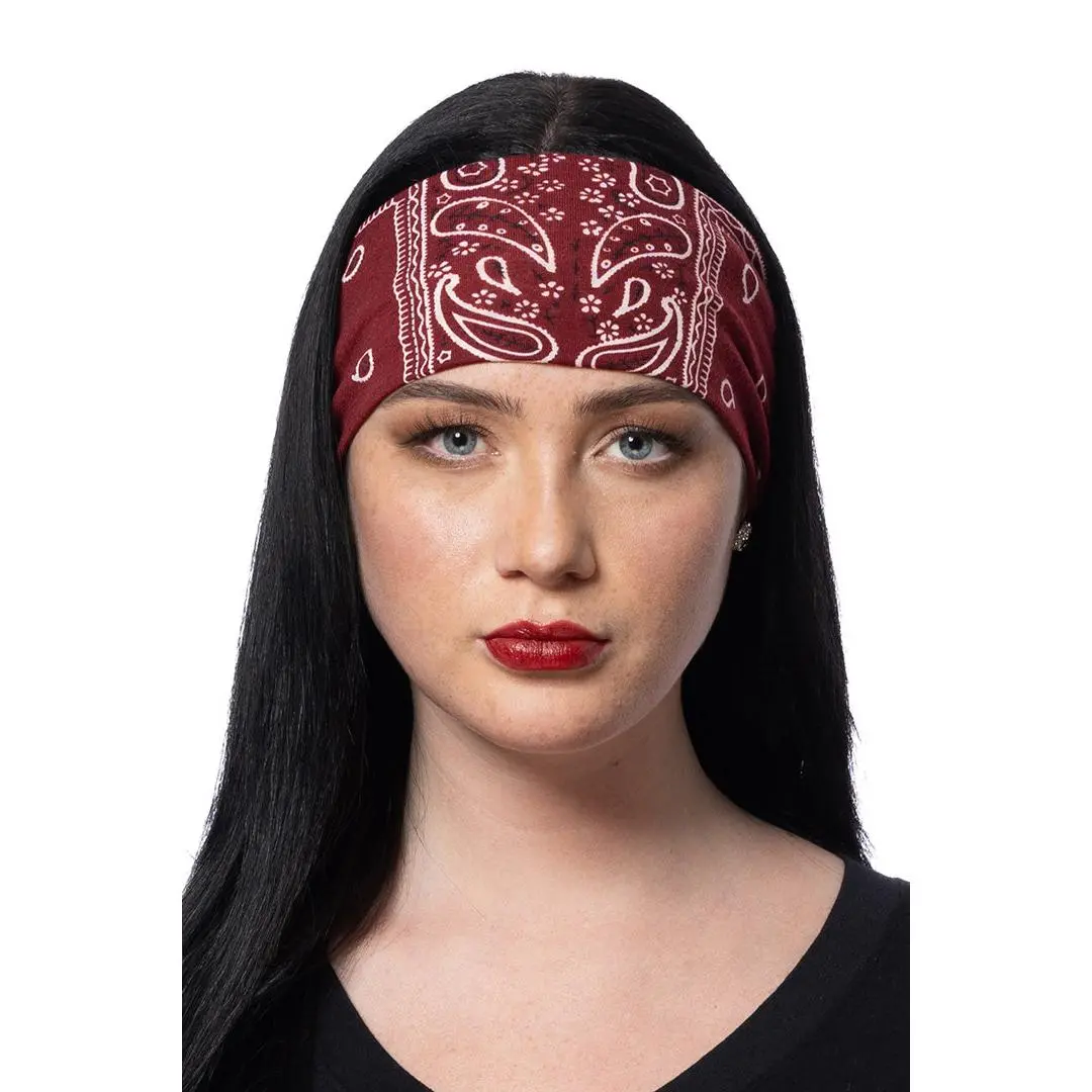 Burgundy Bandana Rally Headband
