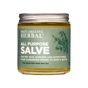 All Purpose Salve 4oz Jar Herbal Infused Healing Salve for Dry Skin Scrapes & More Moisturizing Organic Body Balm