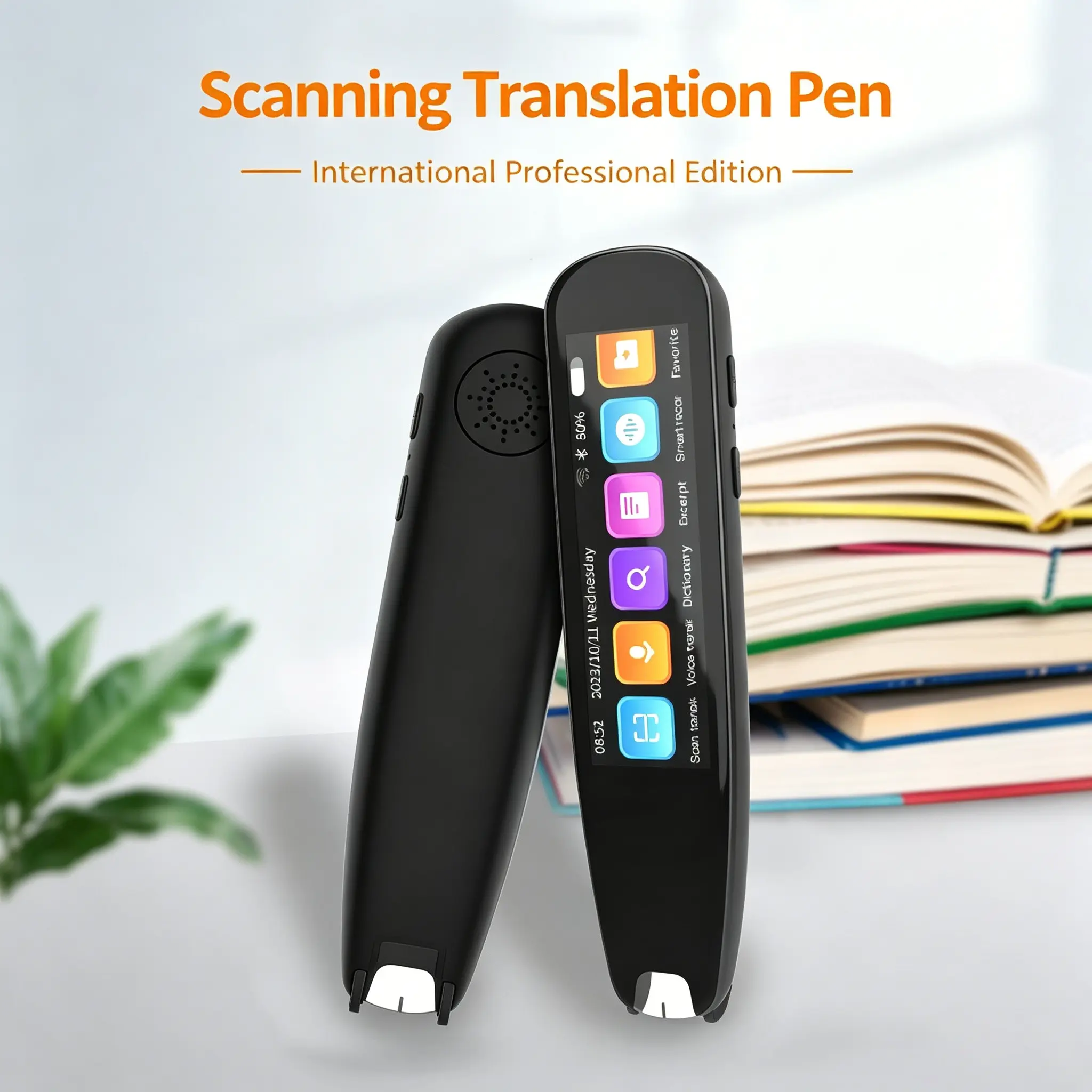 Portable Scan Translator Pen, Smart Translation Pen, 2.99 Inch Screen, 131 Languages Instant Voice Translation, 12 Offline Scans, Reading Aid for Students Travel Learning Digital Products